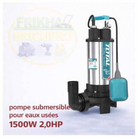 POMPE SUBMERSIBLE POUR EAUX USEES 1500W 2.0P