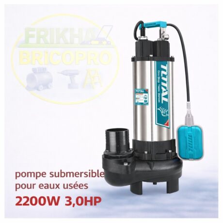 POMPE SUBMERSIBLE POUR EAUX USEES 2200W 3.0HP